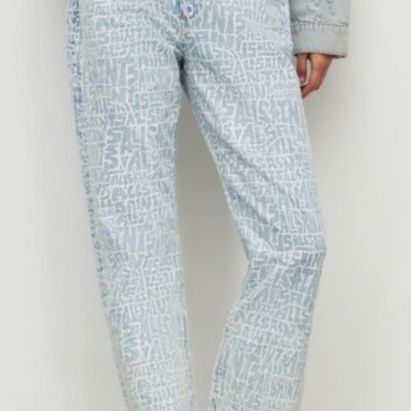 ALL SAINTS high waist straight leg jeans - Picture 7 of 12